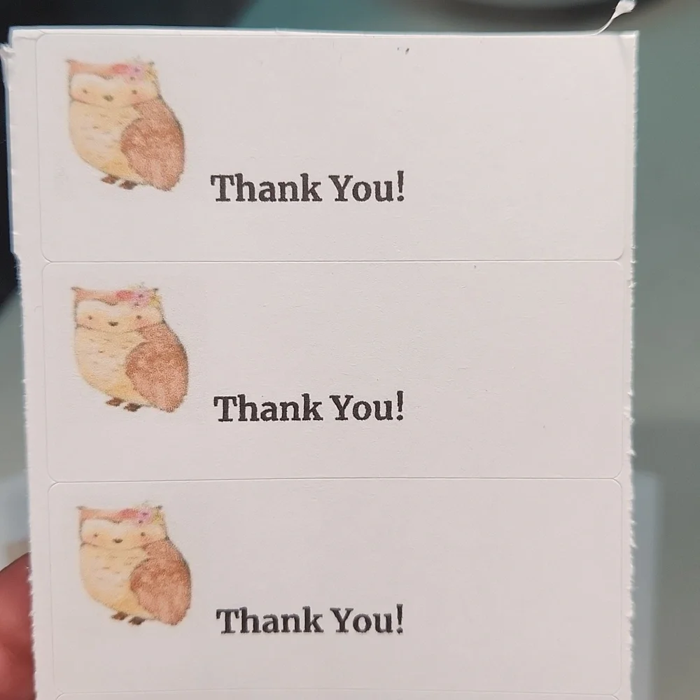 Woodland Critters Business Thank You Cards 50pk & 100 Owl Thank You Stickers